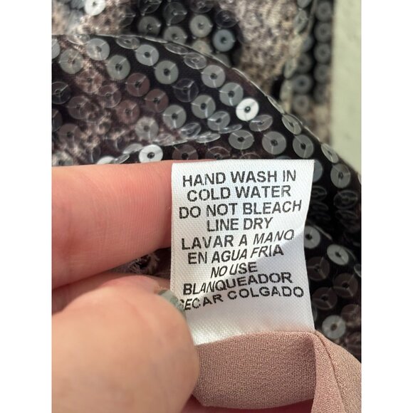 Entro Sequined Leopard Print Camisole Top Animal Pattern Womens Fashion - Picture 6 of 9